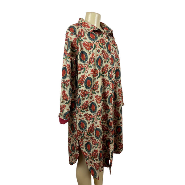 Ipekci Women's Paisley Pattern Long Sleeve Dress Sz 3