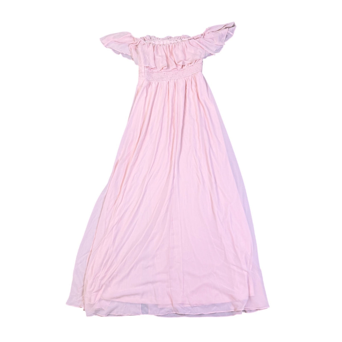 Ever Pretty Womens Pink Polyester Off Shoulder Maxi Dress Size L