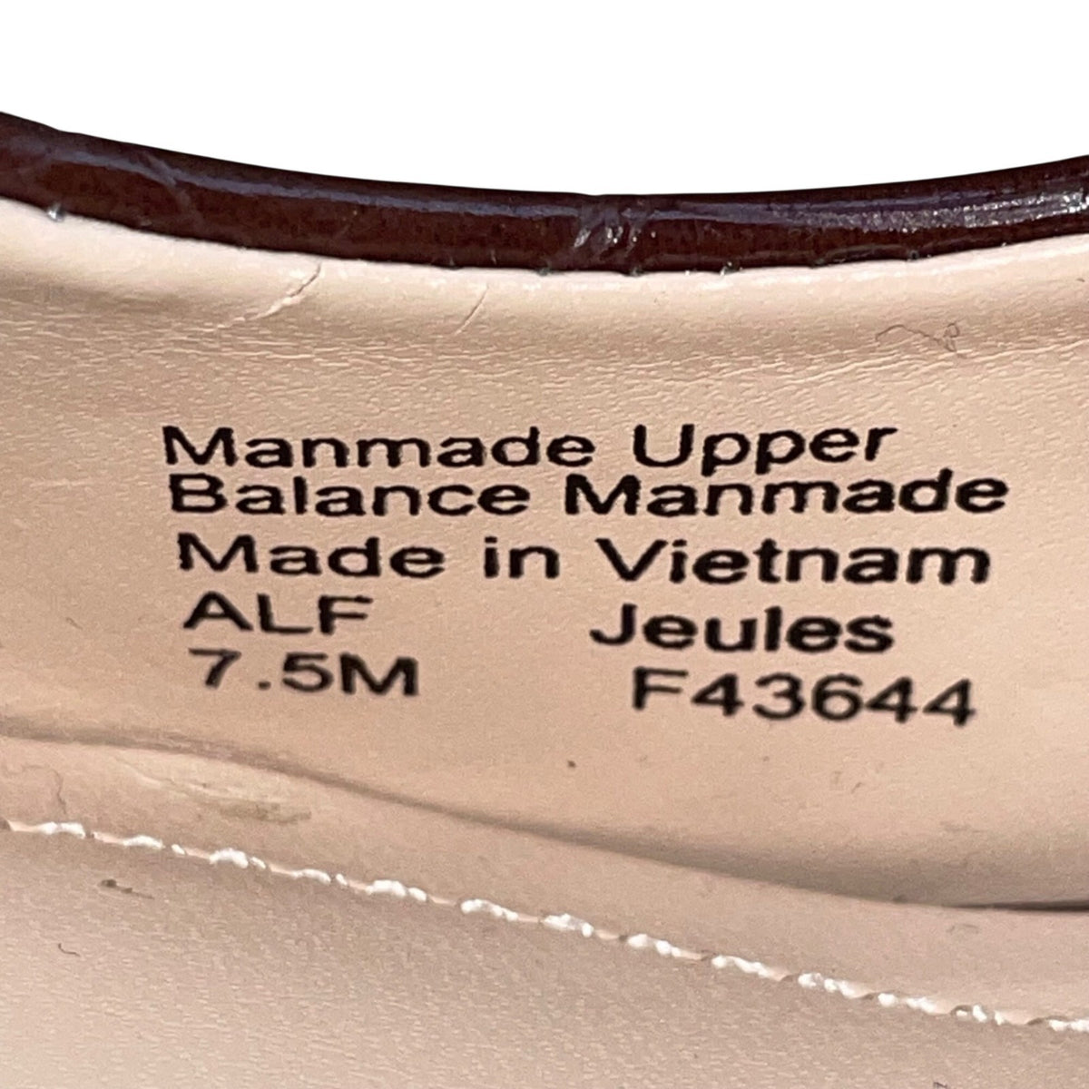Alfani Women’s Brown Manmade Crocodile-Embossed Pointed-Toe Jeules Heels Sz 7.5M