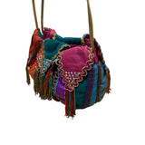Rita Diana Women’s Multicolor Patchwork Bohemian Drawstring Shoulder Bag