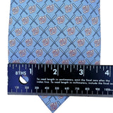 Vineyard Vines Mens Blue 100% Silk Washington Nationals Logo Patterned Tie