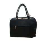 Alyssa Women’s Black Faux Leather Gold & Tassel Charm Mia K Farrow Satchel Bag