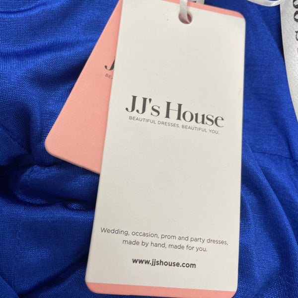JJ’s House Women’s Royal Blue Sequin Mini Dress With Spaghetti Straps Sz S - New