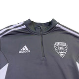 Adidas Mens Gray Training Top With White Stripe Details Size M 