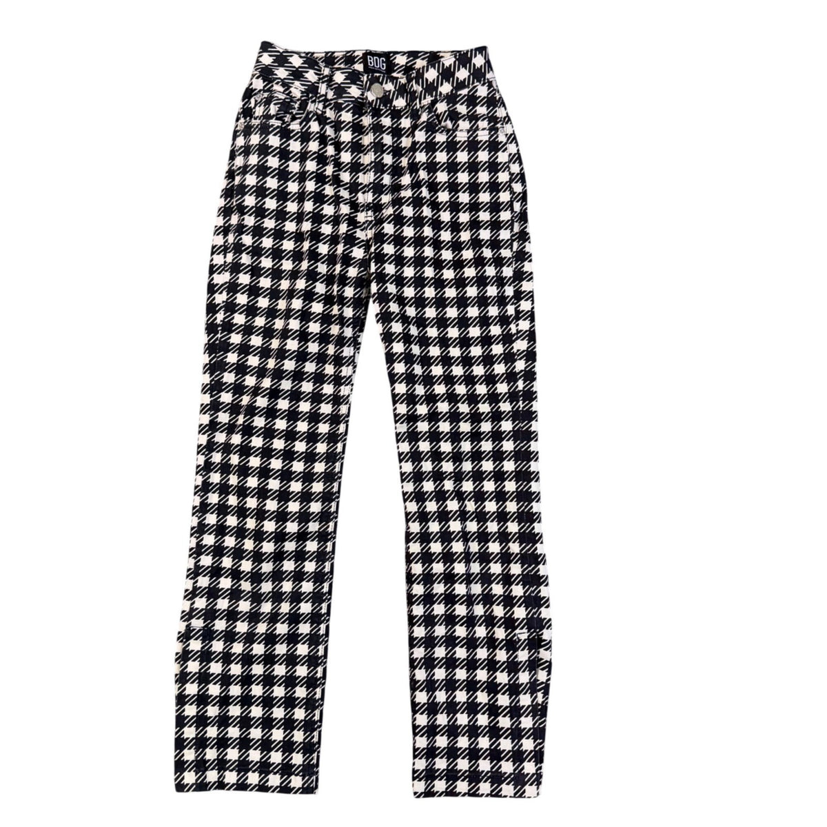 BDG Womens Black & White Houndstooth Pattern Pants Urban Outfitters Size 24
