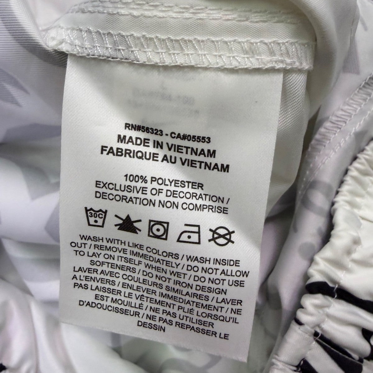 Nike Mens White Graphic Shorts Large Logo Print Sz L