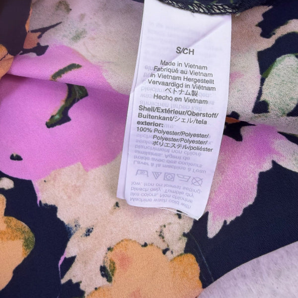 J.Crew Womens Multicolor Floral Print Sleeveless Button-Front Blouse Size S