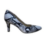 Naturalizer Women’s Alabaster Snake Embossed Mid-Heels Evie Pumps Size 7.5 M