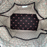 Vera Bradley Women’s Brown Quilted Paisley Fabric Carry-On Travel Duffel Bag