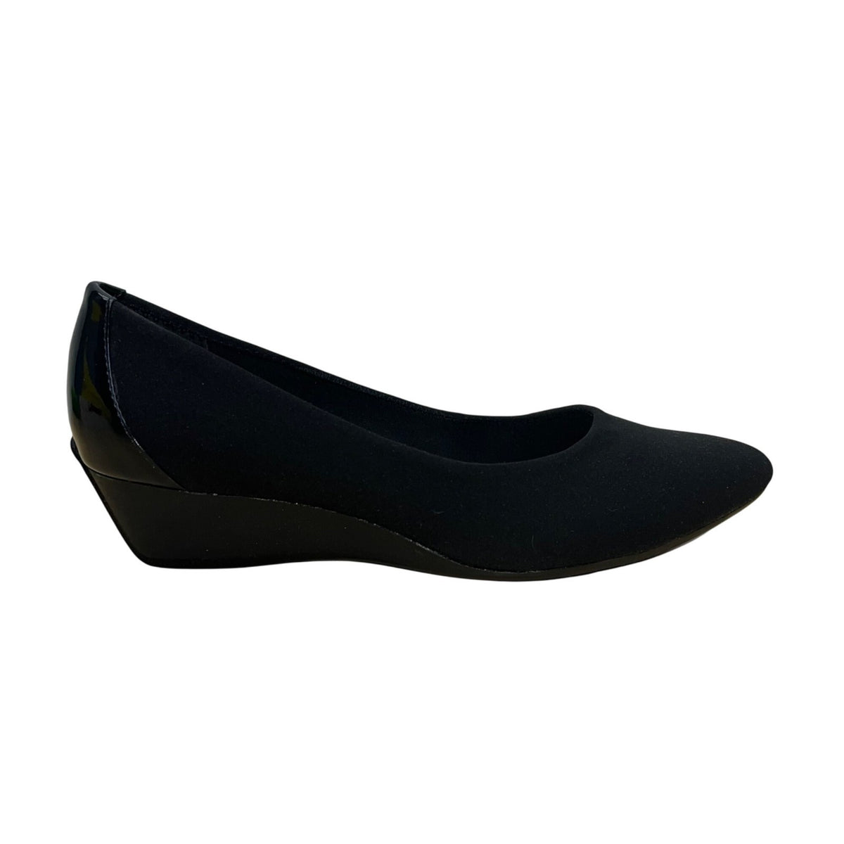 Circa Joan & David Women’s Black Fabric Upper Wedge Pumps Size 7M