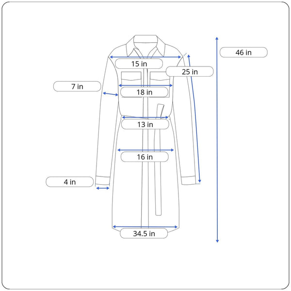 XSL Women’s Green Zip Up pockets Button Arm Dress