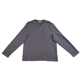 Calvin Klein Mens Medium Grey Cotton V-Neck Liquid Rib Long Sleeve Sweater Sz XL