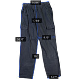 Gap Mens Black Mid-Rise Elastic Waist Durable  Cargo Pants Size M