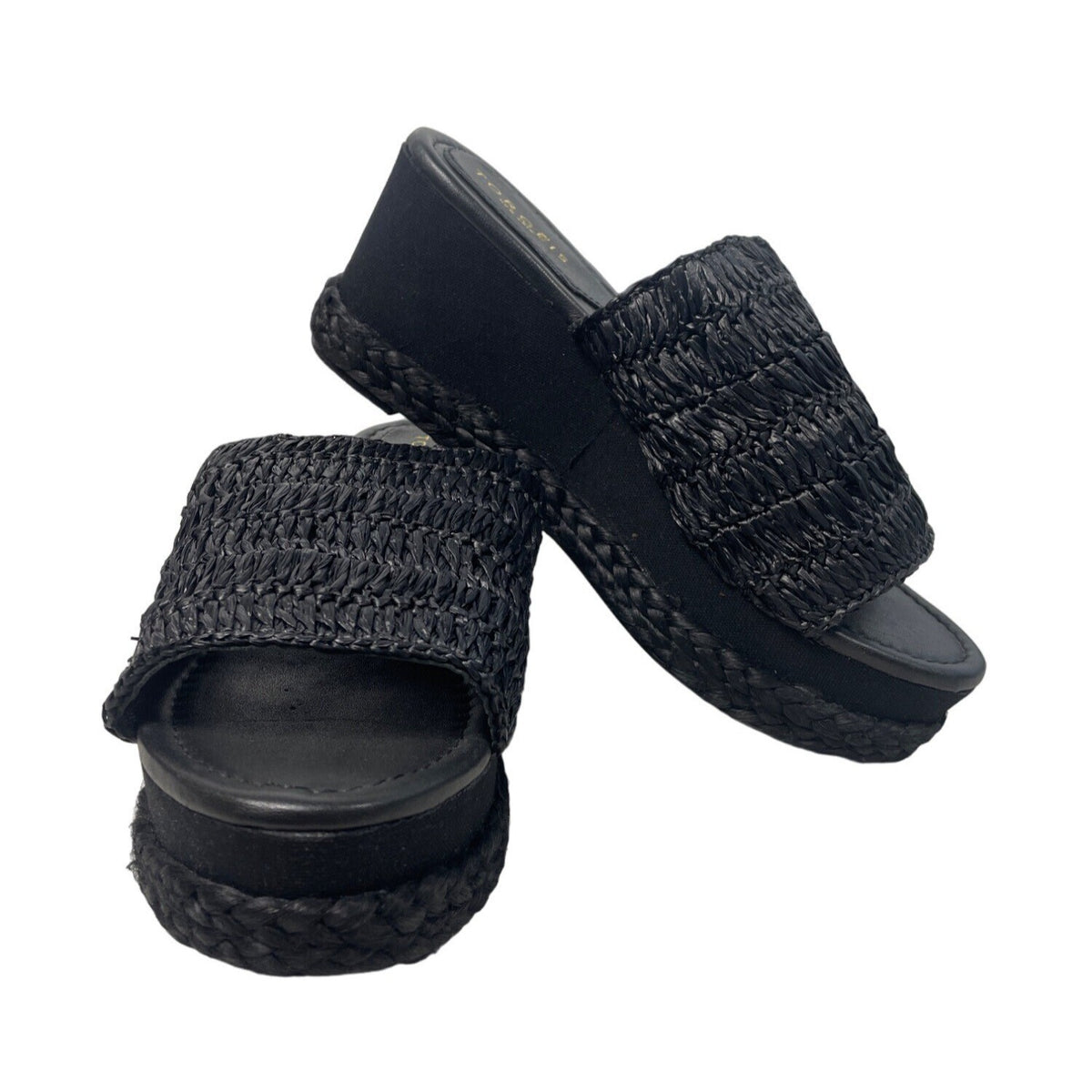 Torgeis Women's Black Platform Sandals Sz 10 (EU 42) NWB