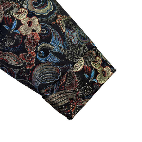Drapers & Damons Womens Multicolor Paisley-Print Button-Up Blouse Size 1X
