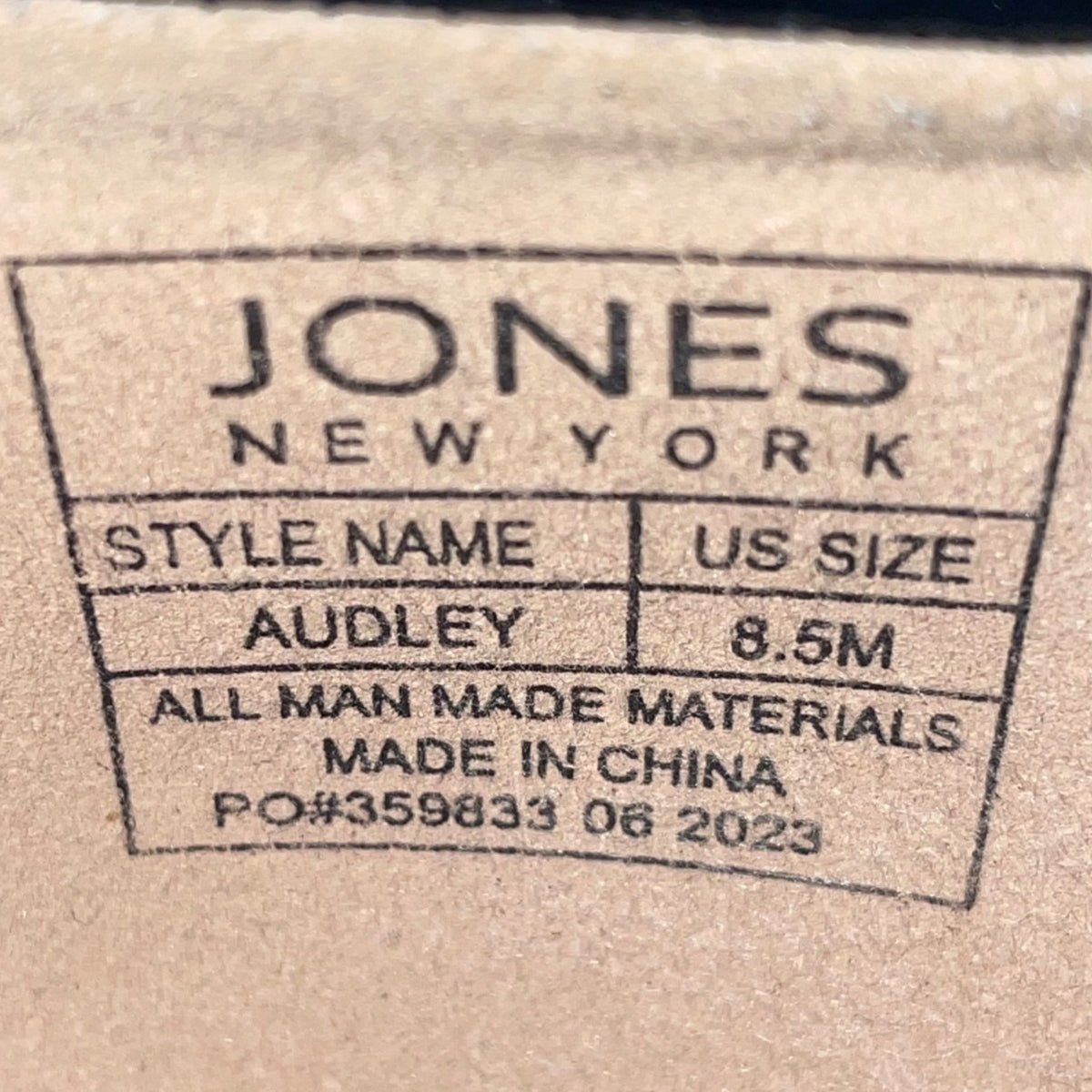 Jones New York Women’s Black Patent Low Block Heel Audley Pumps Size 8.5M