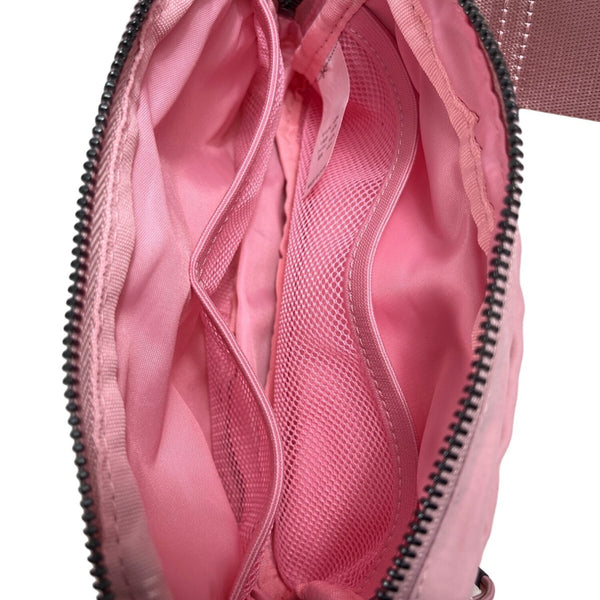 Meisee Adjustable Belt Bag Fanny Pack Outside Zipper Pink Sz S - NWT