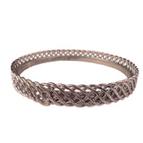 Monet Womens Silver Tone Metal Openwork Design Bracelet Vintage Jewelry