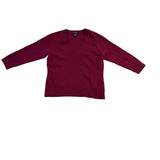 Gap Womens Red Wool V-Neck Sweater Stretch Fit Simple Design Durable Warm Sz L