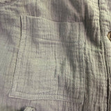 In Loom Womens Olive  Jumpsuit Button-Front Wide Leg Belted Sleeveless Size L