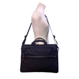 Tumi Men’s Black Ballistic Nylon Zipper Closure Briefcase 2 Way Laptop Bag
