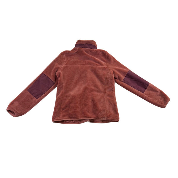 L.L. Bean Womens Rust  Full-Zip Fleece Jacket Cozy Outdoor Layer Size S 