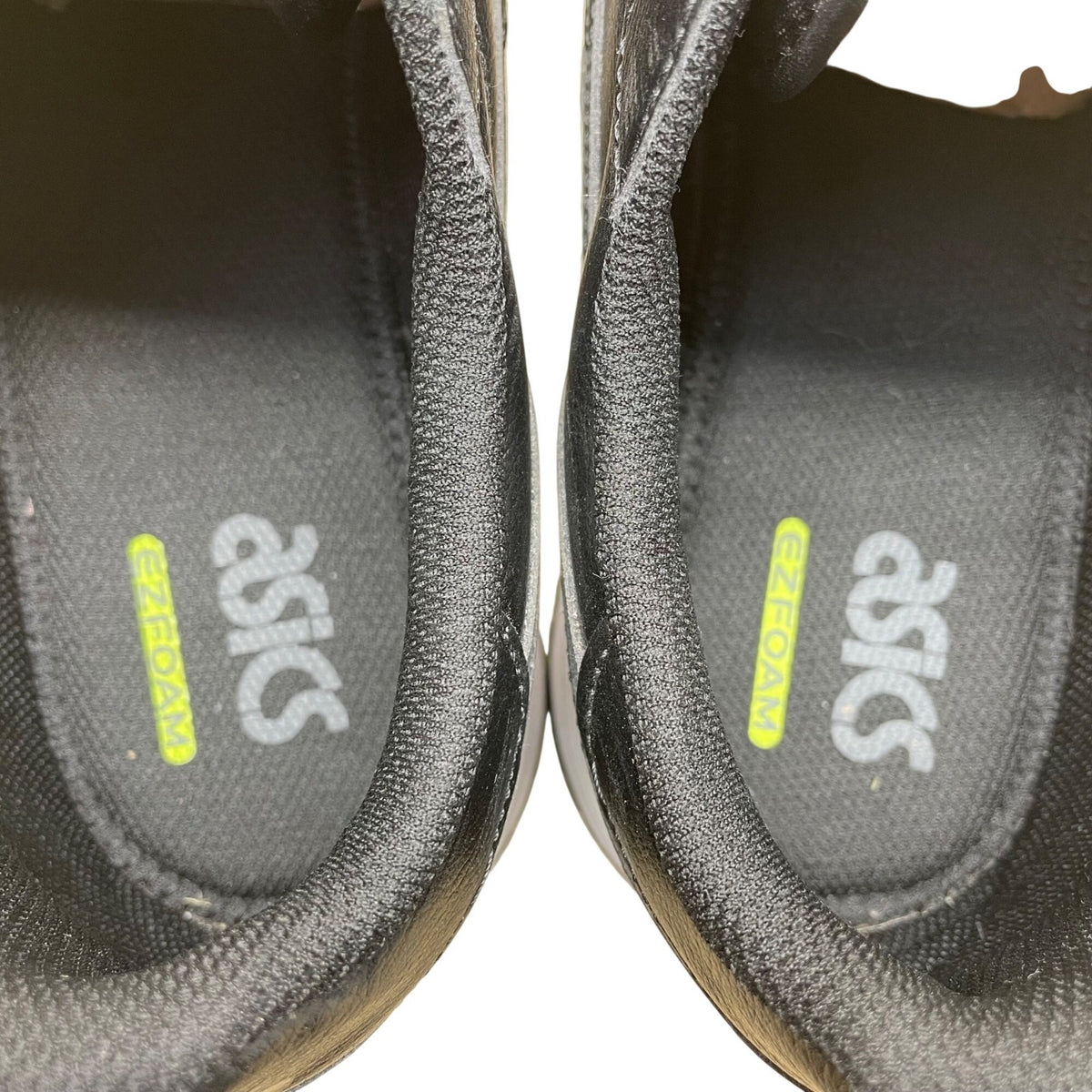 Asics Men’s Black Leather Lace-Up Cushioned Sole Casual Running Sneakers Size 13