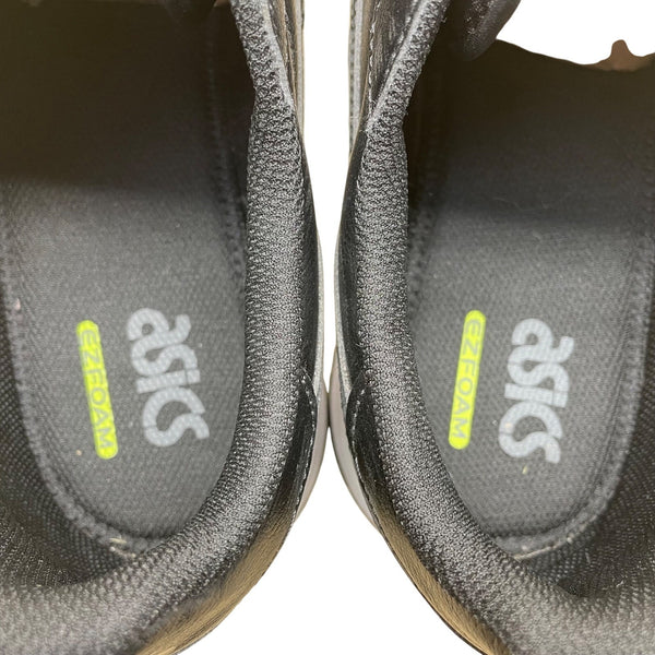 Asics Men’s Black Leather Lace-Up Cushioned Sole Casual Running Sneakers Size 13