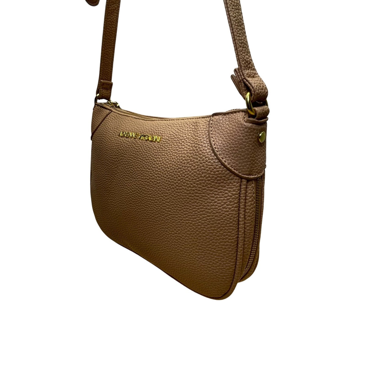 Adrienne Vittadini Women’s Rose Faux Leather Adjustable Strap Crossbody Bag Sz M
