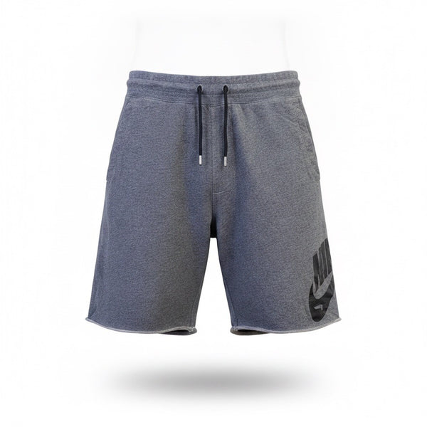 Nike Mens Gray Cotton Drawstring Athletic Shorts Lounge & Activewear Size Large