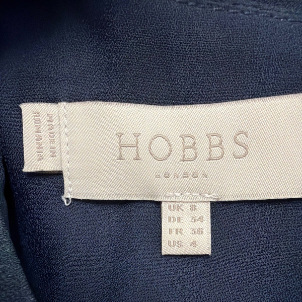 Hobbs Womens Navy Floral Print Bell Sleeve Dress Size US 4