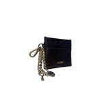 Aldo Women’s Black Leather With Key & Logo Keychain Cardholder