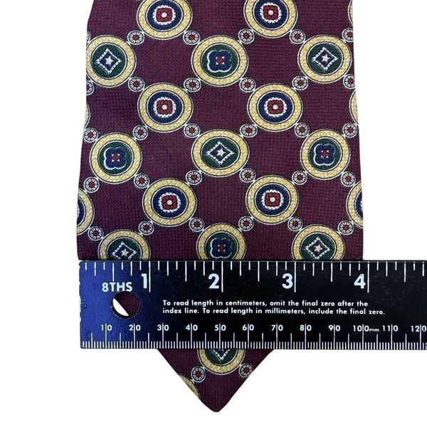 Tommy Hilfiger Mens Multi-Color 100% Italian Silk Patterned Ties