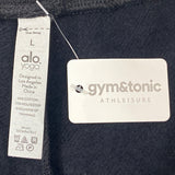 Alo Yoga Womens High-Waisted Black Sweat Shorts Size L- New