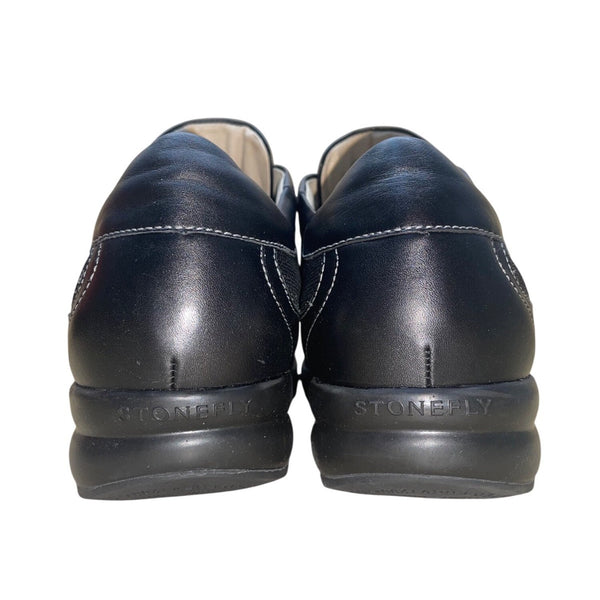 Stonefly Women’s Black Leather Mirage Lady 1 Classic Shoes Size 41EU/9.5US