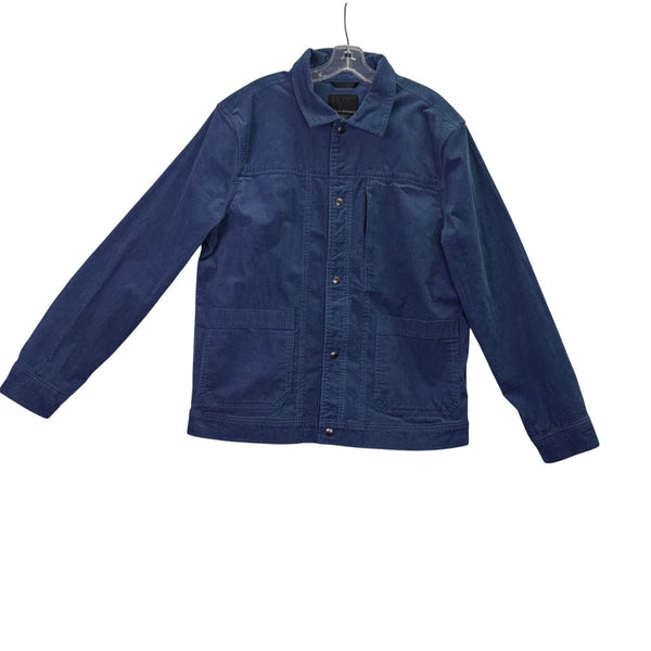 Banana Republic Mens Blue  Jacket Snap Button Classic Corduroy Midweight Sz L