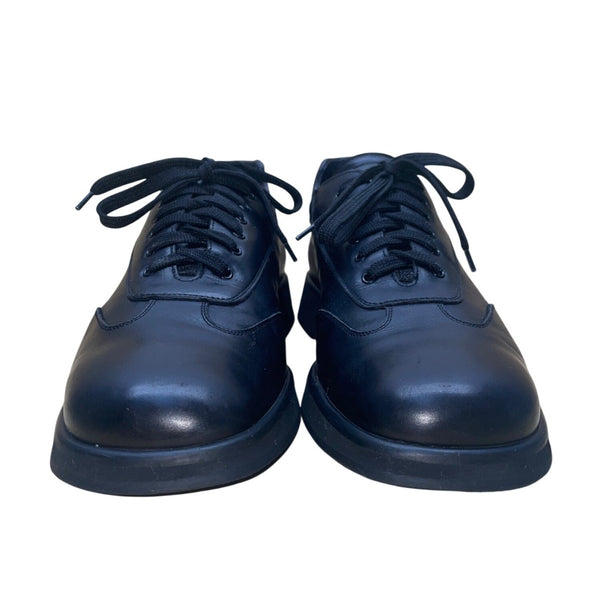 Salvatore Ferragamo Florence Men’s Black Leather Lace-Up Sport Shoes Size 12D