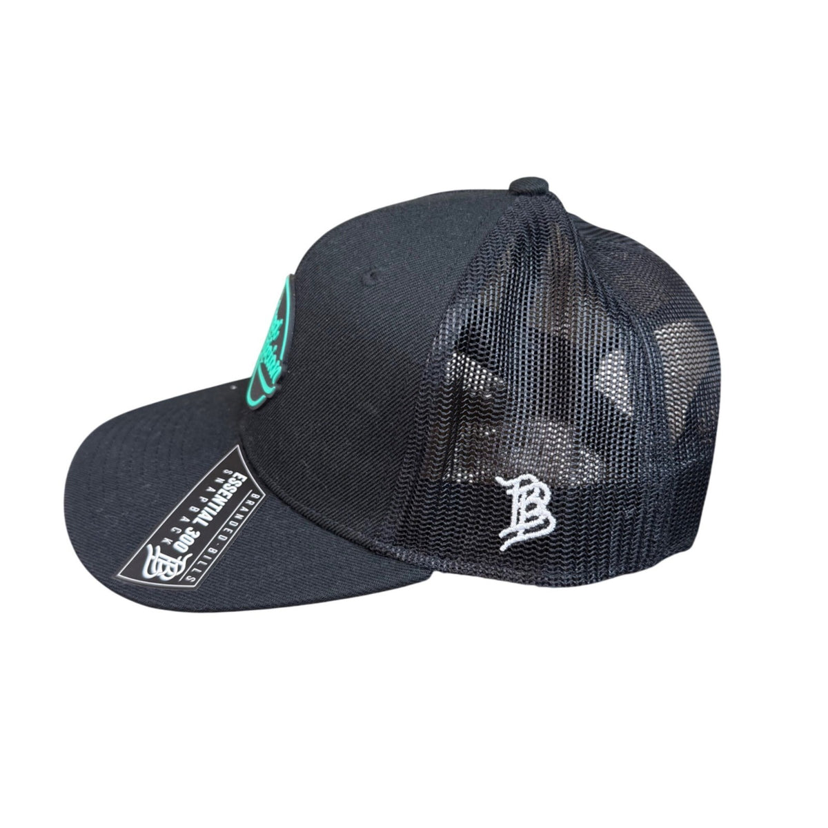 Branded Bills Black Cotton/Polyester Snapback Hat Mad Electrician Adjustable