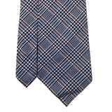 Lauren Ralph Lauren Mens Navy Cotton Blend Plaid Hand Finished Tie 3.5