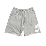 Nike Mens Grey Drawstring Athletic Shorts Casual Lightweight Logo Design Size L