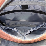 IHKWIP Women’s Rose Gold Nylon Adjustable Strap & Zipper Pockets Fanny pack