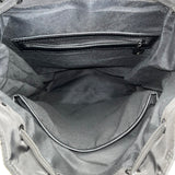 Saint & Sofia Black Nylon With Grommet Strap Design & Exterior Pockets Backpack