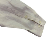 Perry Ellis Mens White Linen Button-Up Shirt Long Sleeve Sz XL