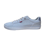 Levis Men’s Gray Faux Leather Lace-Up Casual Flat Vince Sneakers Size 12