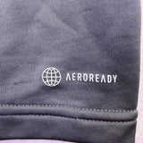 Adidas Mens Gray Training Top With White Stripe Details Size M 