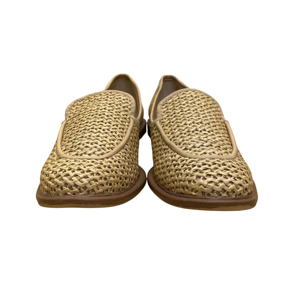 Sarto Women’s Natural  Woven Slip-On Loafer A-Eda 2 Shoes Size 9.5M