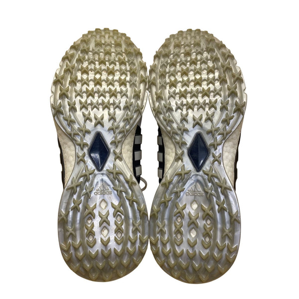 Adidas Mens White/Navy Leather Spikeless Boost Insoles Golf Shoes Size 11