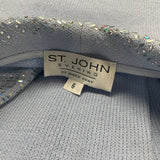 St. John Womens Light Blue Set Blazer Size 6 & Skirt Size 10
