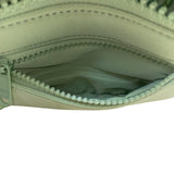 Dagne Dover Unisex Green Polyester Compact Adjustable Fanny Pack Bag
