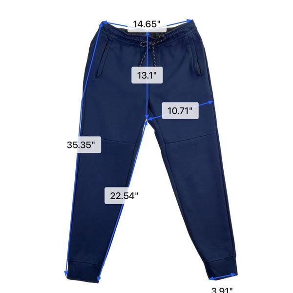 American Eagle Men Navy Elastic Jogger Pants Size S